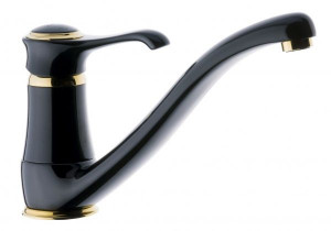 6095NO Смеситель Tiffany для кухни, цвет черный-золото