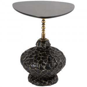 17001 Декоративный столик Лебес Амбер Графит BOGACHO