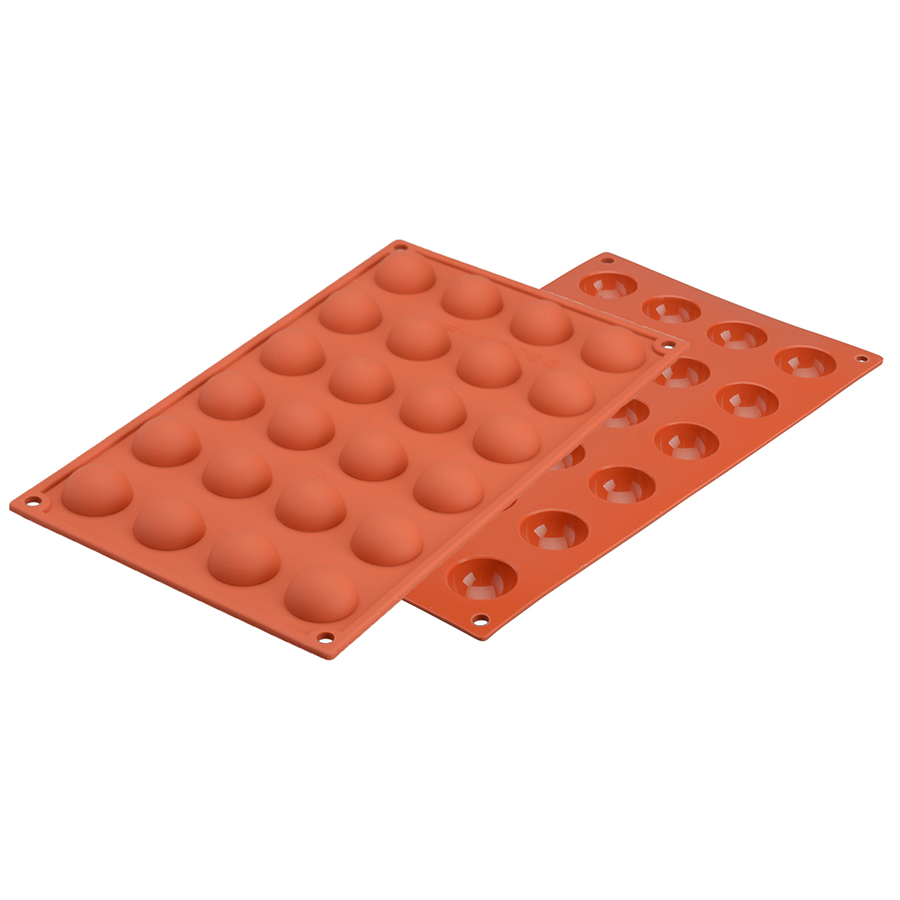 20.006.00.0065 Форма для приготовления пирожных semisfera 17,5 х 23 см силиконовая Silikomart 