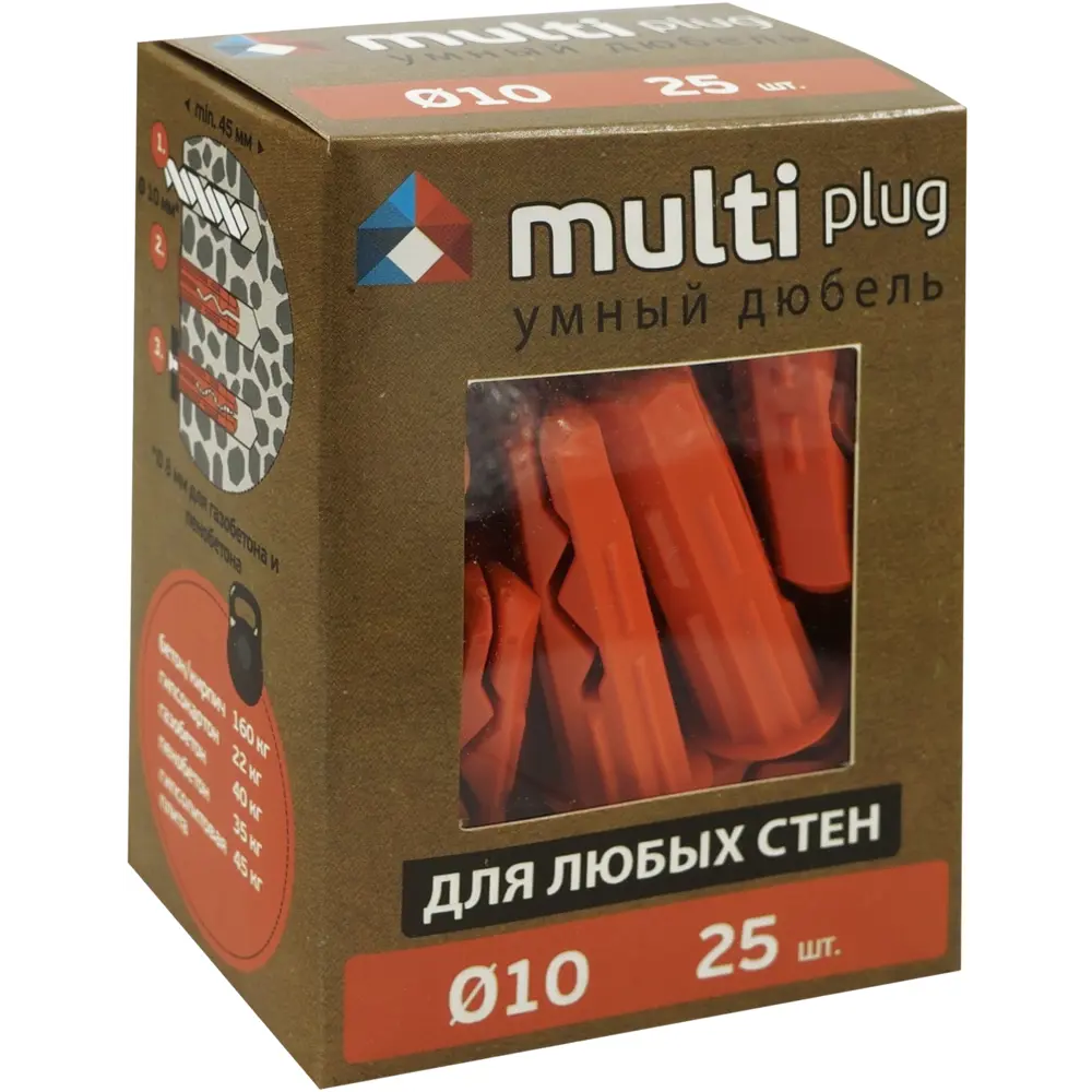 Дюбель универсальный 10x40 мм нейлон 25 шт ЕВРОПАРТНЕР STLM-2030601 - Вид №3