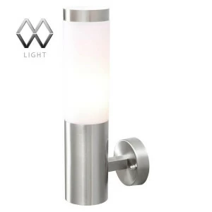 Уличный настенный светильник 14х14х8 см хром "Плутон" 809020401 DE MARKT ПЛУТОН 00-3896265 Хром