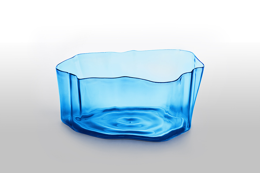 Органайзер голубой прозрачный маленький Flow QUALY  00-3872244 Голубой;прозрачный  - Вид №3