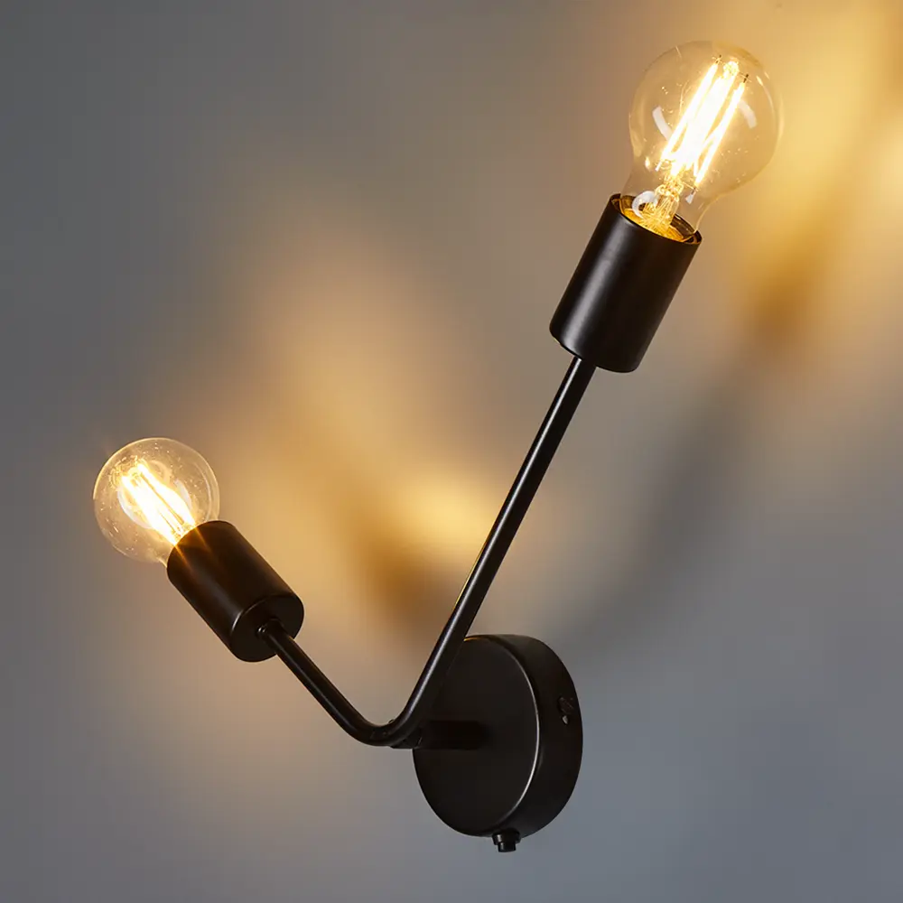 Бра «Гольфстрим» КЛЮЧНИК — стильная настенная подсветка в чёрном исполнении 86763011 STLM-0071457