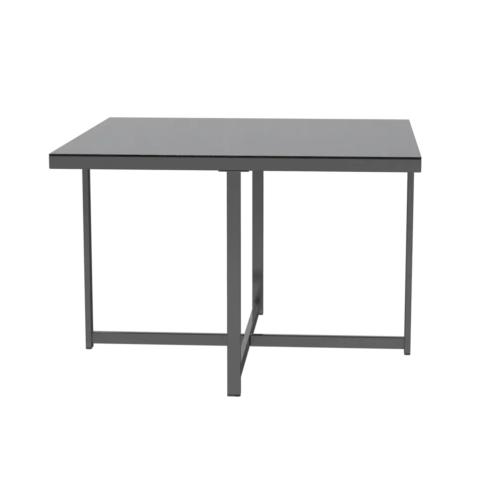 Набор садовой мебели для обеда BEGINIA Compass Сталь Стол, кресло 4 шт Серый / серебристый STLM-2192824 - Вид №7