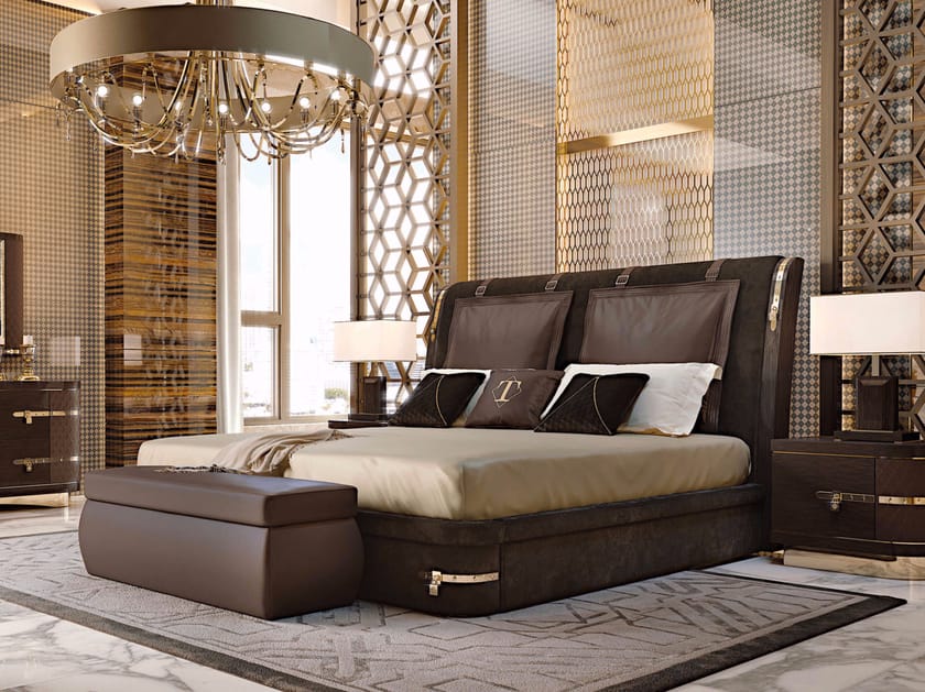 Двуспальная кровать с мягкой обивкой для отеля Turri ARCH-00034649