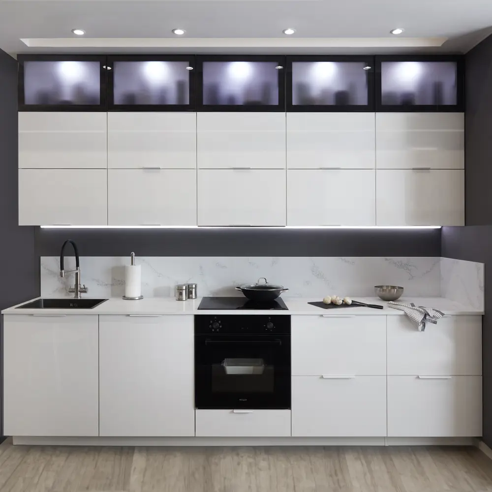 Фасад кухонный DELINIA ID Аша белый глянцевый 59.7x25.3 см 82011154 STLM-0880751 - Вид №4