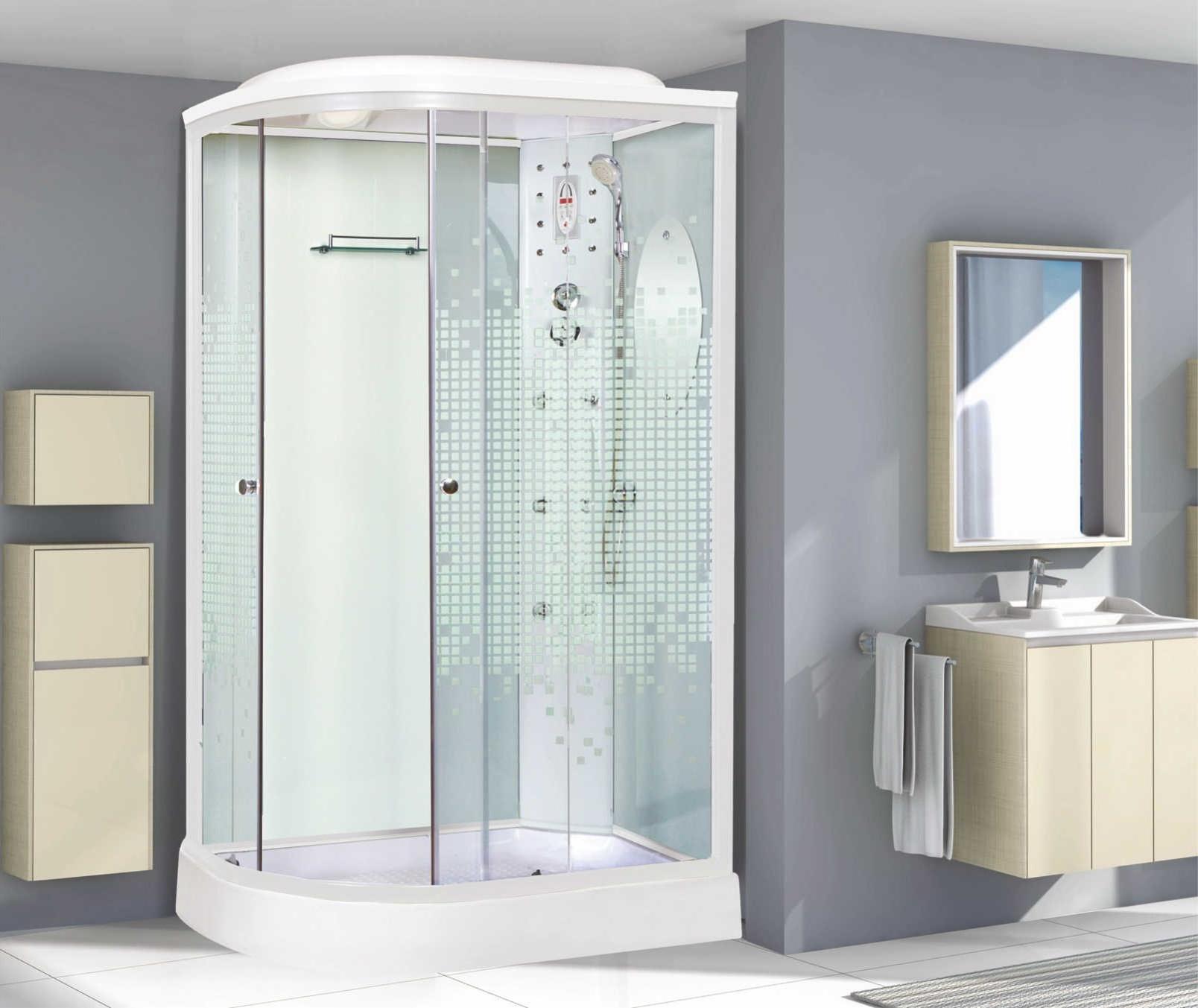 Душевая кабина NG-303-01RN (1200х800х2200) низкий поддон(16см) стекло МОЗАИКА Niagara Ultra 3030154RN