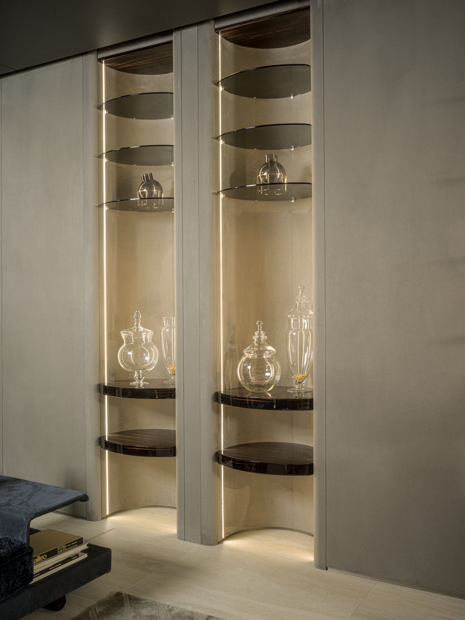 Обшивка из кожи Longhi FOREVER SYSTEM BEDROOM ARCH-00056468 - Вид №5