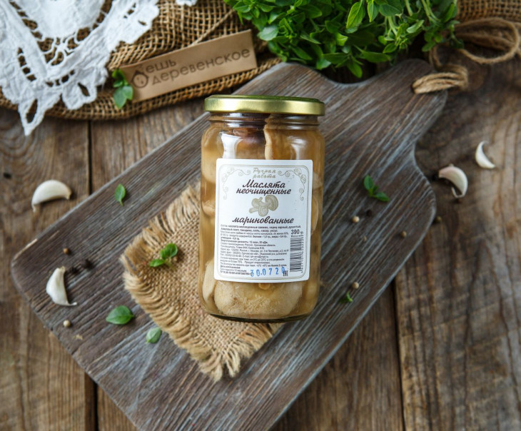 5295 Маслята неочищенные маринованные Виктория Храмцова Вкусляндия  - Вид №1