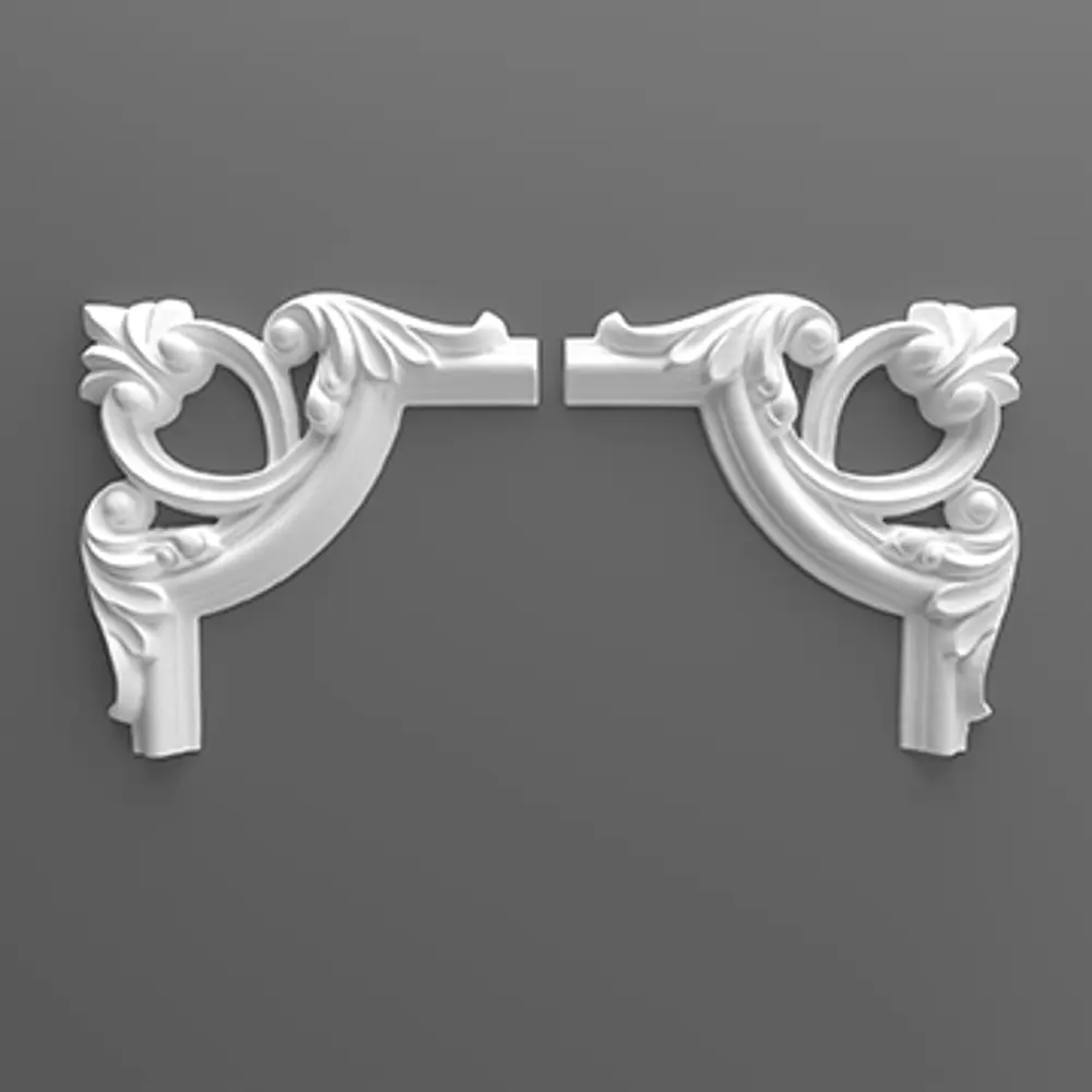 Угловой элемент полиуретан Decomaster 97012-6 белый 25 мм 2 шт STLM-2186953 - Вид №6