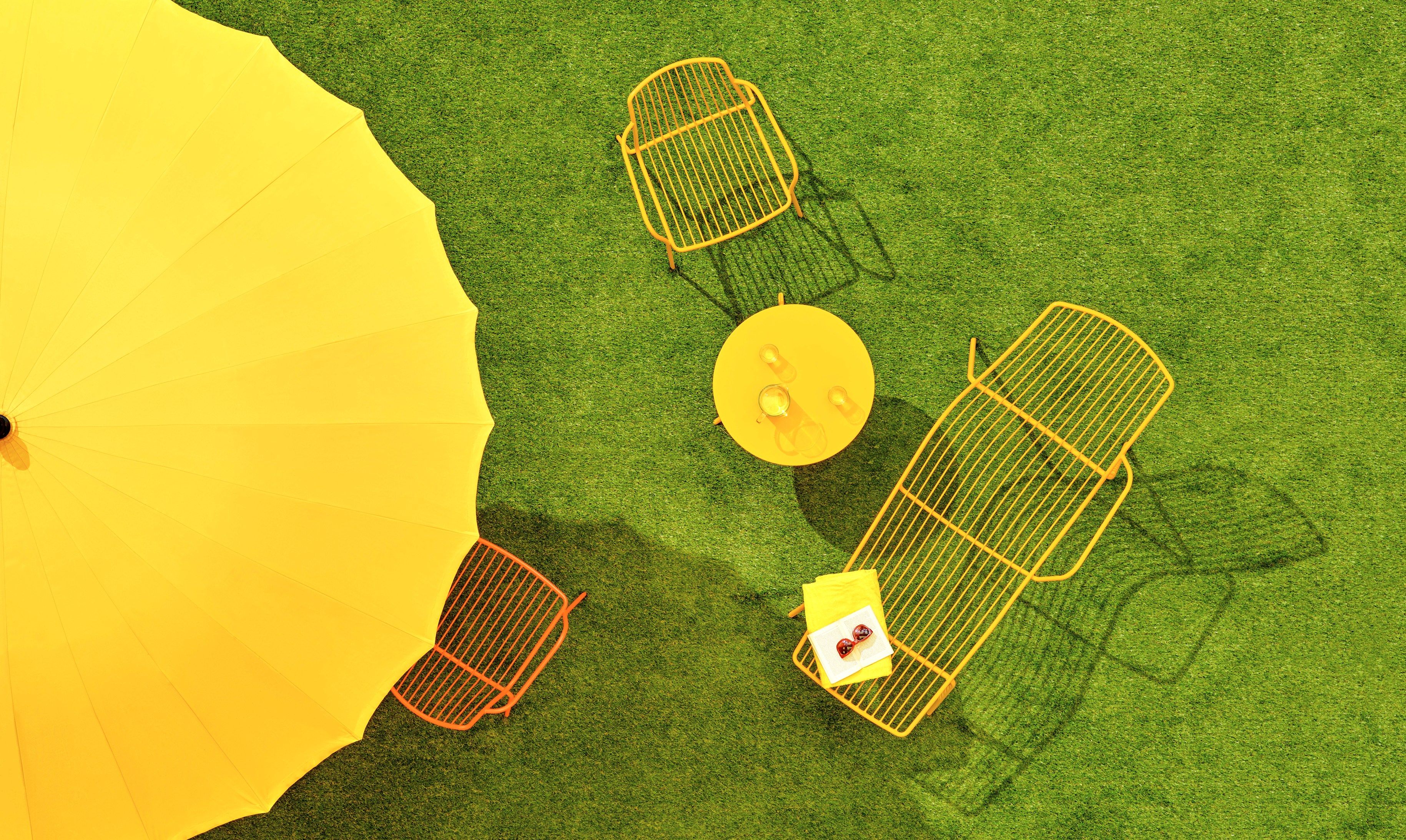 Высокий металлический садовый стул с подставкой для ног Pedrali ARCH-00027307 - Вид №12