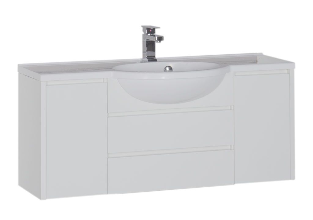 Тумба с раковиной Aquanet Лайн 120 белый 0016493800164744 - Вид №1