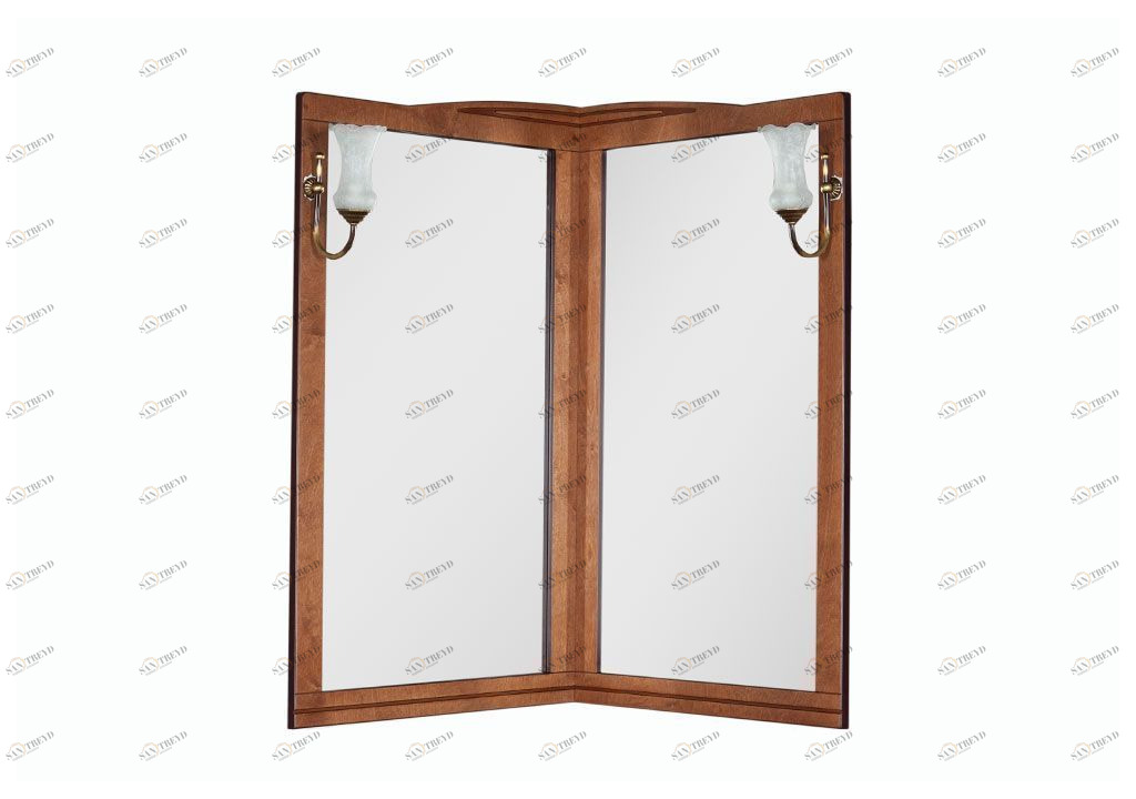 Зеркало Aquanet Луис 70 угловое темный орех 00171917
