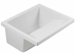 108630004 Подвесная раковина настенная прямоугольная Sanindusa Riba белая