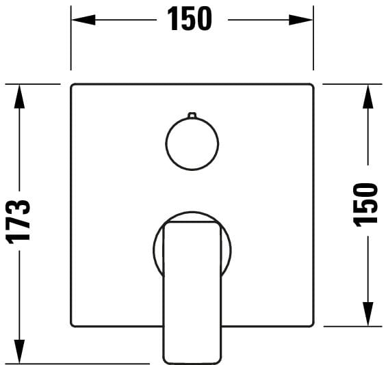 Смеситель для ванны с переключателем Duravit Manhattan ARCH-00077818 - Вид №2