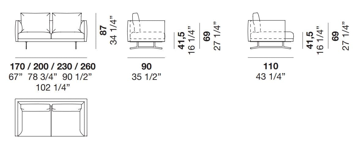 4-местный диван Alf DaFrè COPENAGHEN ARCH-00064767 - Вид №2