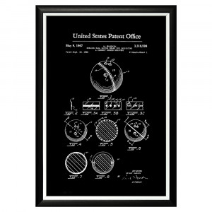 896521286_1818 Арт-постер «Патент на шар для боулинга, 1967» Object Desire