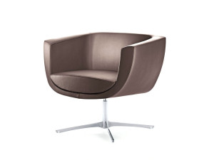 Кожаный спиц поворотный стул