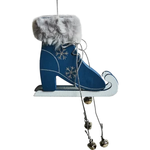 87036559 Елочная игрушка Коньки 9x8.5 цвет синий STLM-1492647