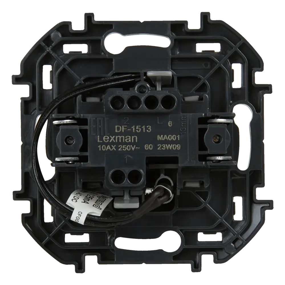 LEXMAN LILIAN — одноклавишный выключатель с подсветкой в цвете «Титан» 86761709 STLM-1102859 - Вид №3