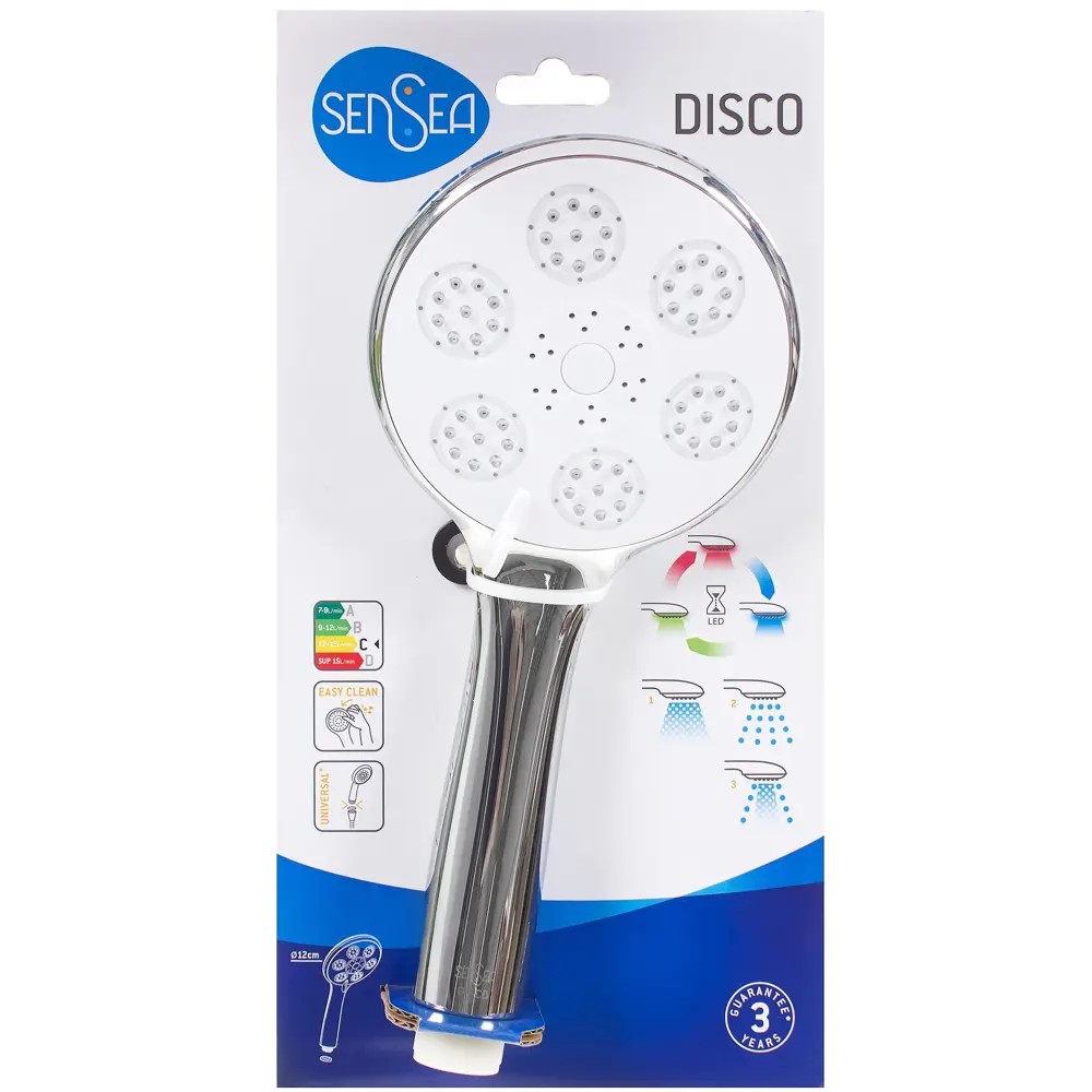 Лейка для душа Sensea Disco 3 режима хром 18725712 STLM-2078436 - Вид №2