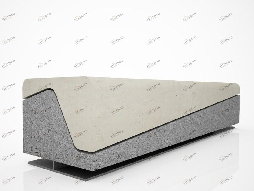 Manufatti Viscio Реконструированная каменная скамья без спинки Actea sun-id-1355978