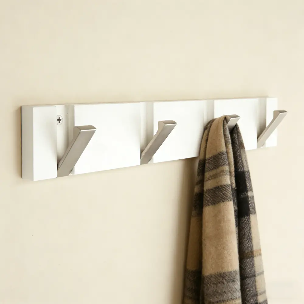 ВЕШАЛКА 4 КРЮЧКА PLY БЕЛ/МЕТ KONSENSA Santreyd STLM-2139843