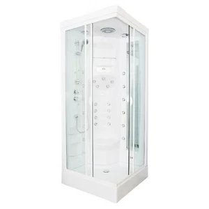 Душевая кабина Aquanet Fiji Cube 90x90 с паром, матовое стекло