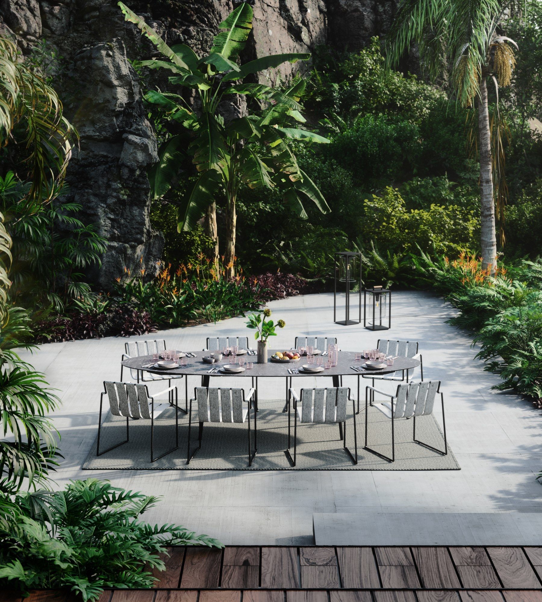 Овальный садовый стол Royal Botania Styletto ARCH-00115071 - Вид №2