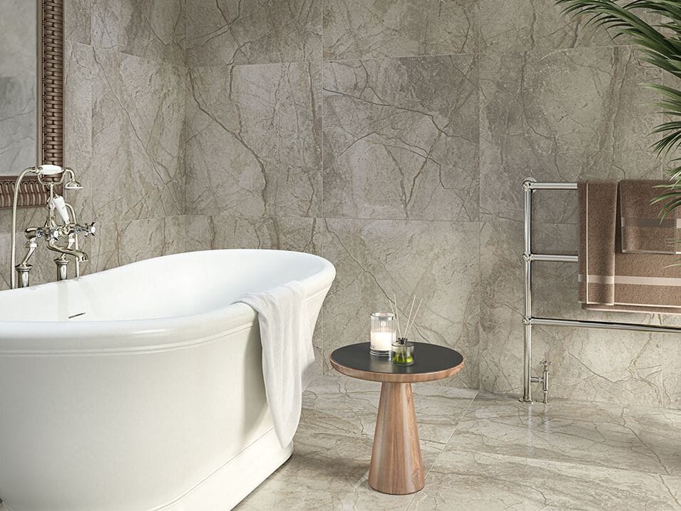 Пол / облицовка керамогранита с эффектом камня Kaleseramik ванная комната ARCH-00083527