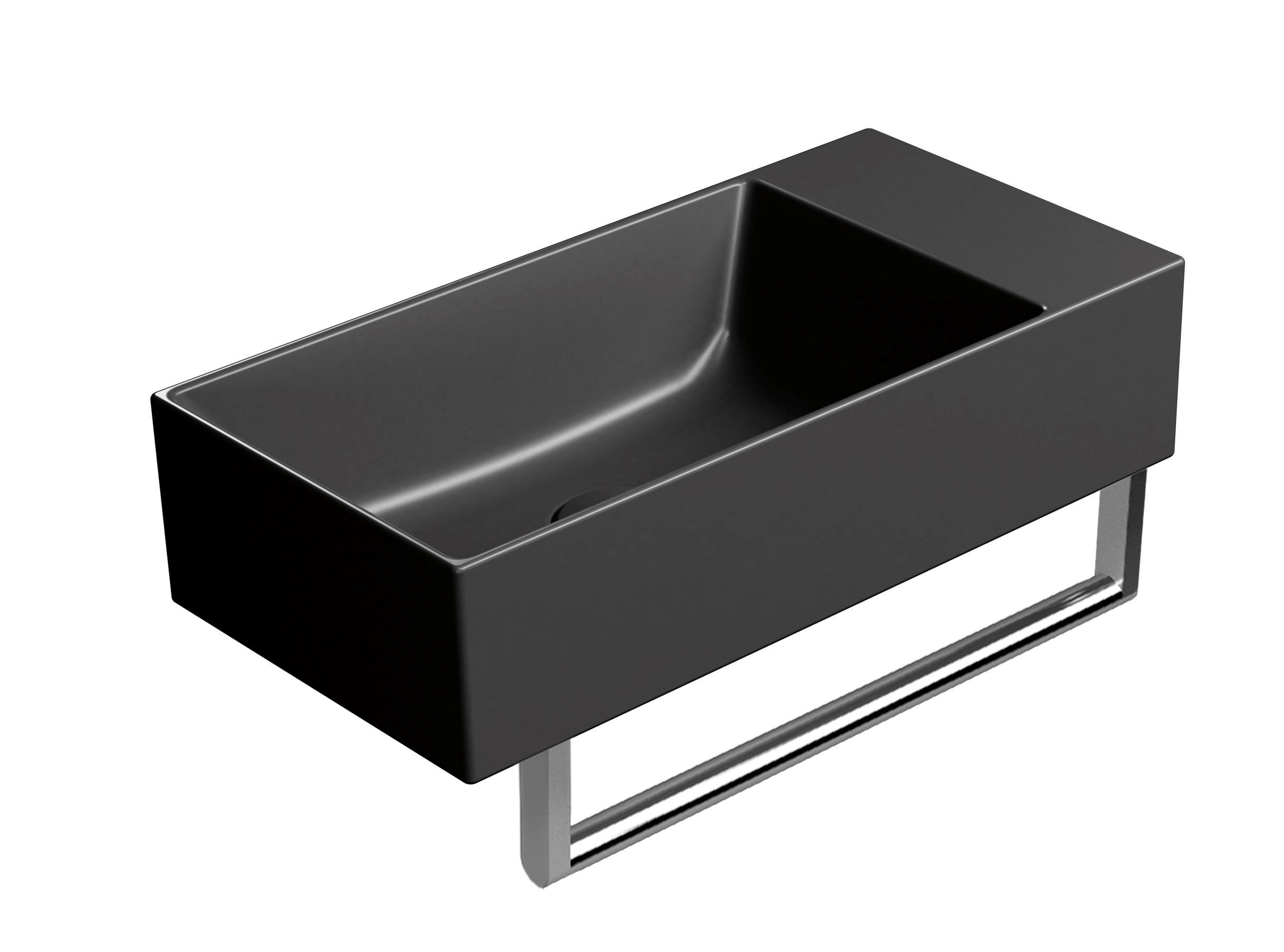 Керамическая прямоугольная раковина с держателем для полотенец GSI ceramica Color Elements ARCH-00122813 - Вид №14