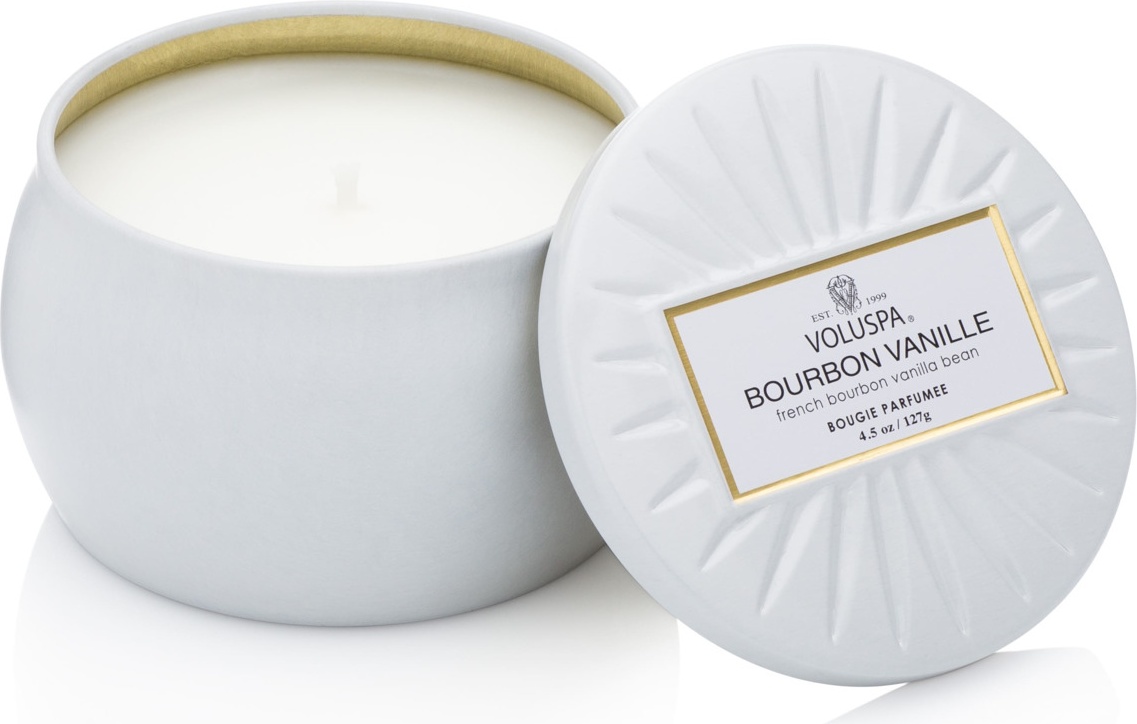 10664258 VOLUSPA Ароматическая свеча в декоративной банке Voluspa "Ваниль Бурбон", 128гр 