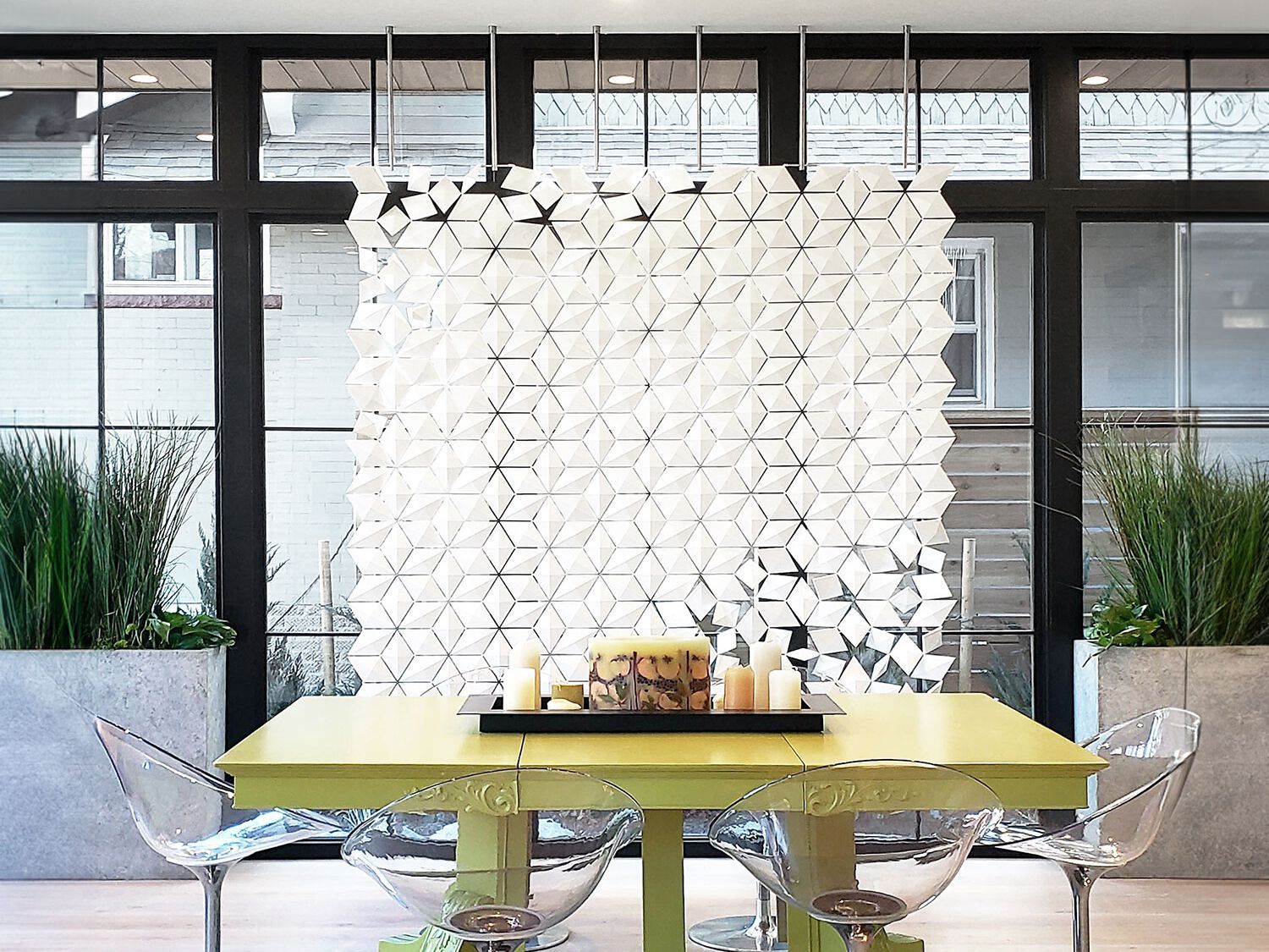 Подвесная перегородка bloomming FACET 204x226cm bianco ARCH-00034259