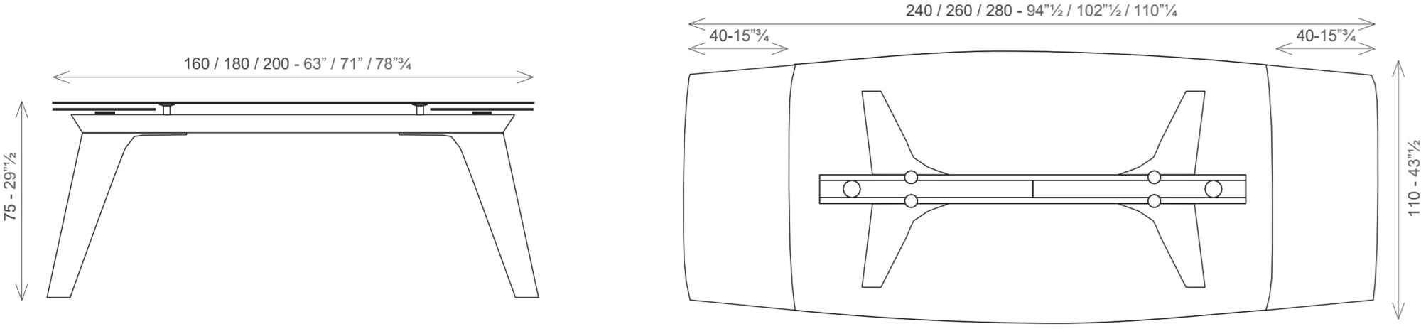 Roche Bobois Раздвижной стол из закаленного стекла Les contemporains sun-id-1381143 - Вид №5