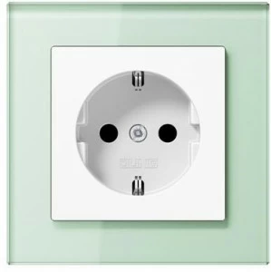 JUNG Электрическая розетка в стекле A creation