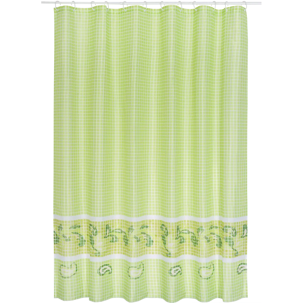 Штора для ванной комнаты Fresco 180х180 см цвет зелёный 17896510 STLM-2048364 BATH PLUS ШТОРЫ CHARME RED - Вид №1