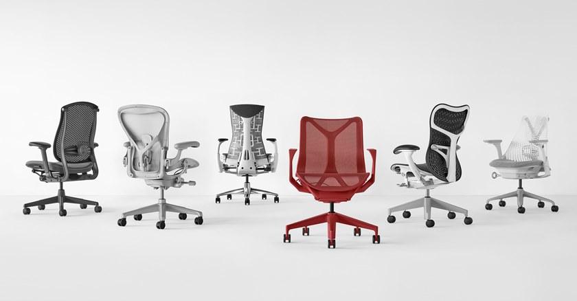 Herman Miller Эргономичное вращающееся офисное кресло из полимера triflex Mirra 2 sun-id-1513131 - Вид №35