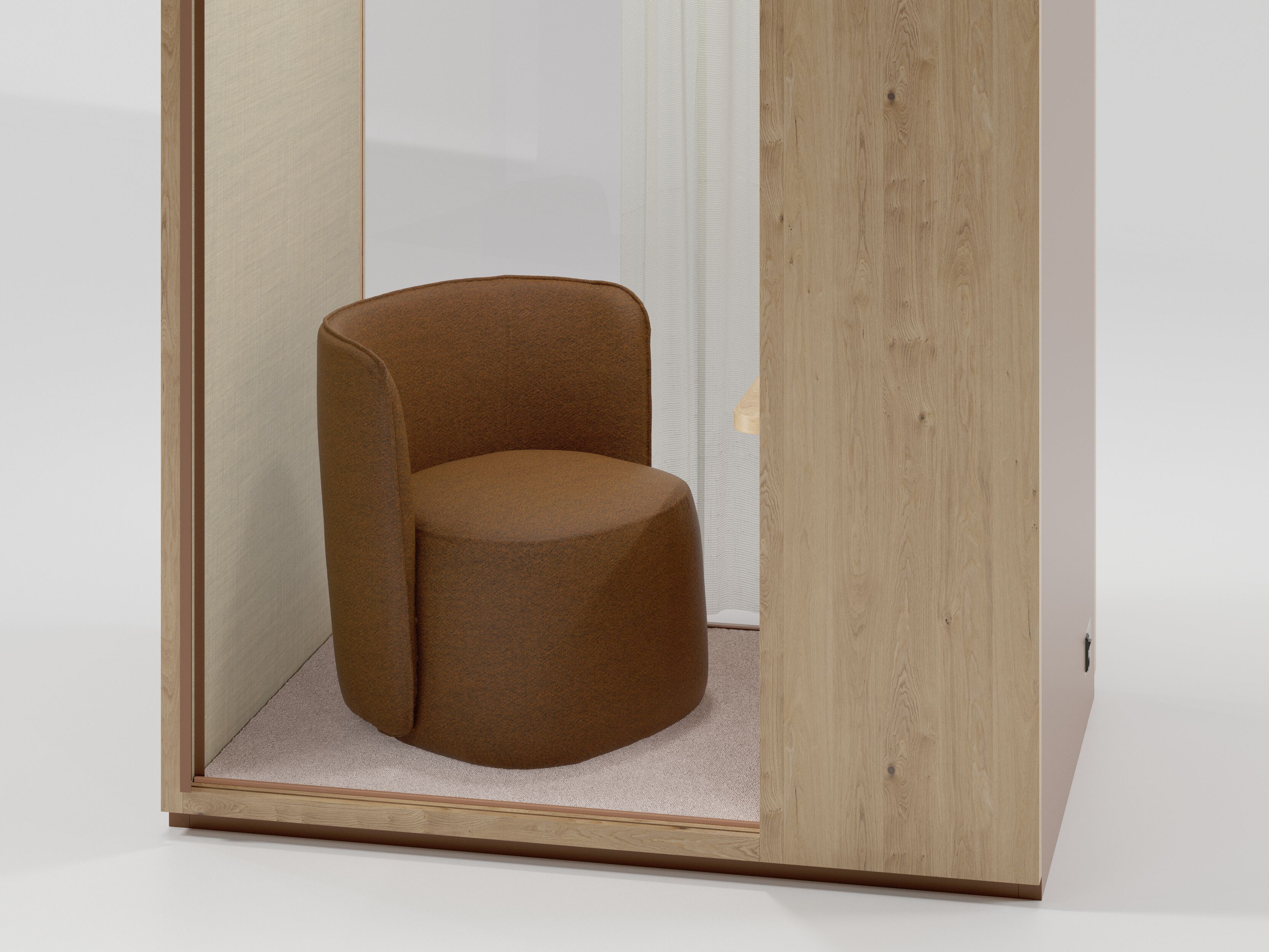 Одноместная акустическая офисная кабина со встроенным освещением Kettal Kall ARCH-00129543 - Вид №8