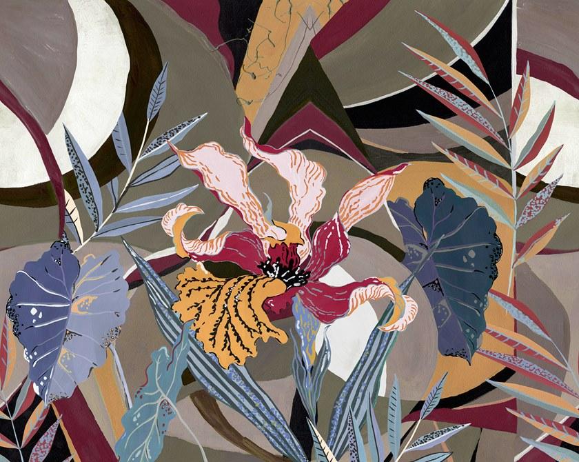 Wall&decò Огнеупорные обои с цветочными мотивами Contemporary wallpaper 2020 Wdop200 - Вид №2