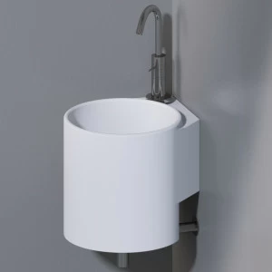 L315T0R1V1.101 Подвесная раковина настенная круглая A. e T. Italia IDEA белая