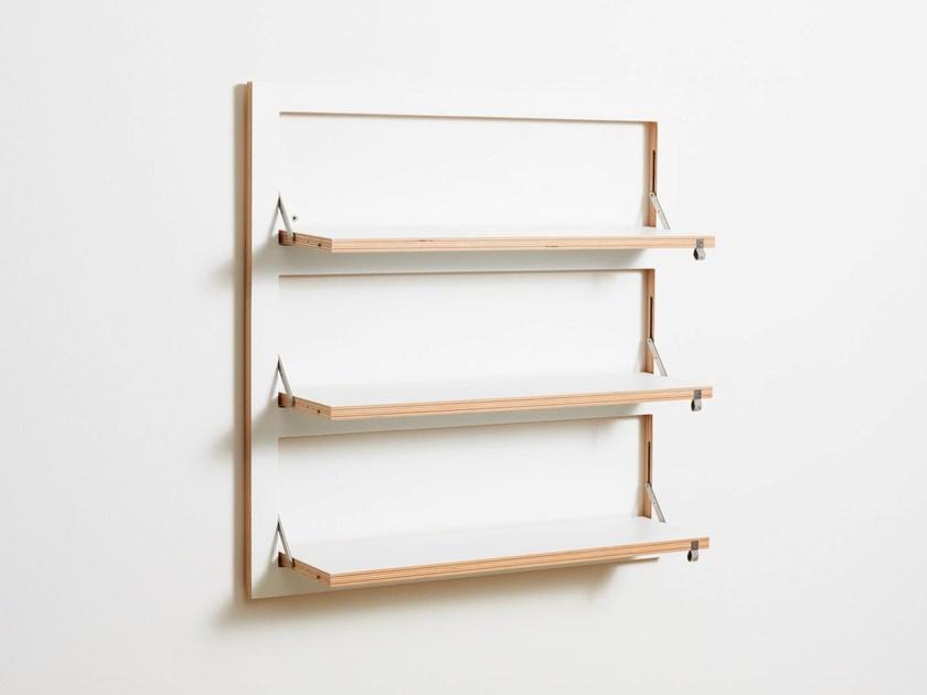 AMBIVALENZ Книжный шкаф офисный из фанеры Fläpps shelf 80×80-3 Fl080002 - Вид №1