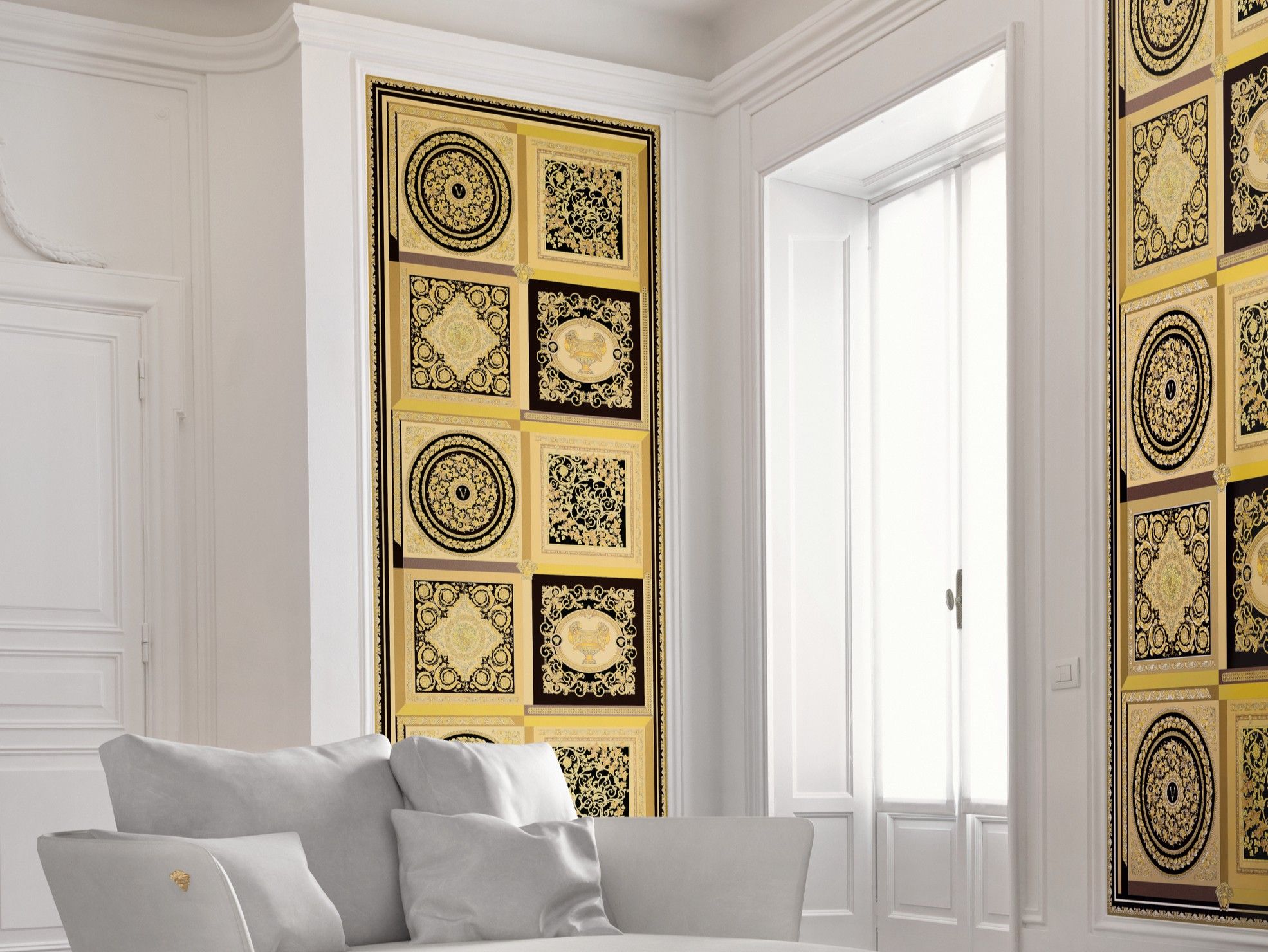 Облицовка керамогранита для интерьера Versace Ceramics Манифест ARCH-00078392