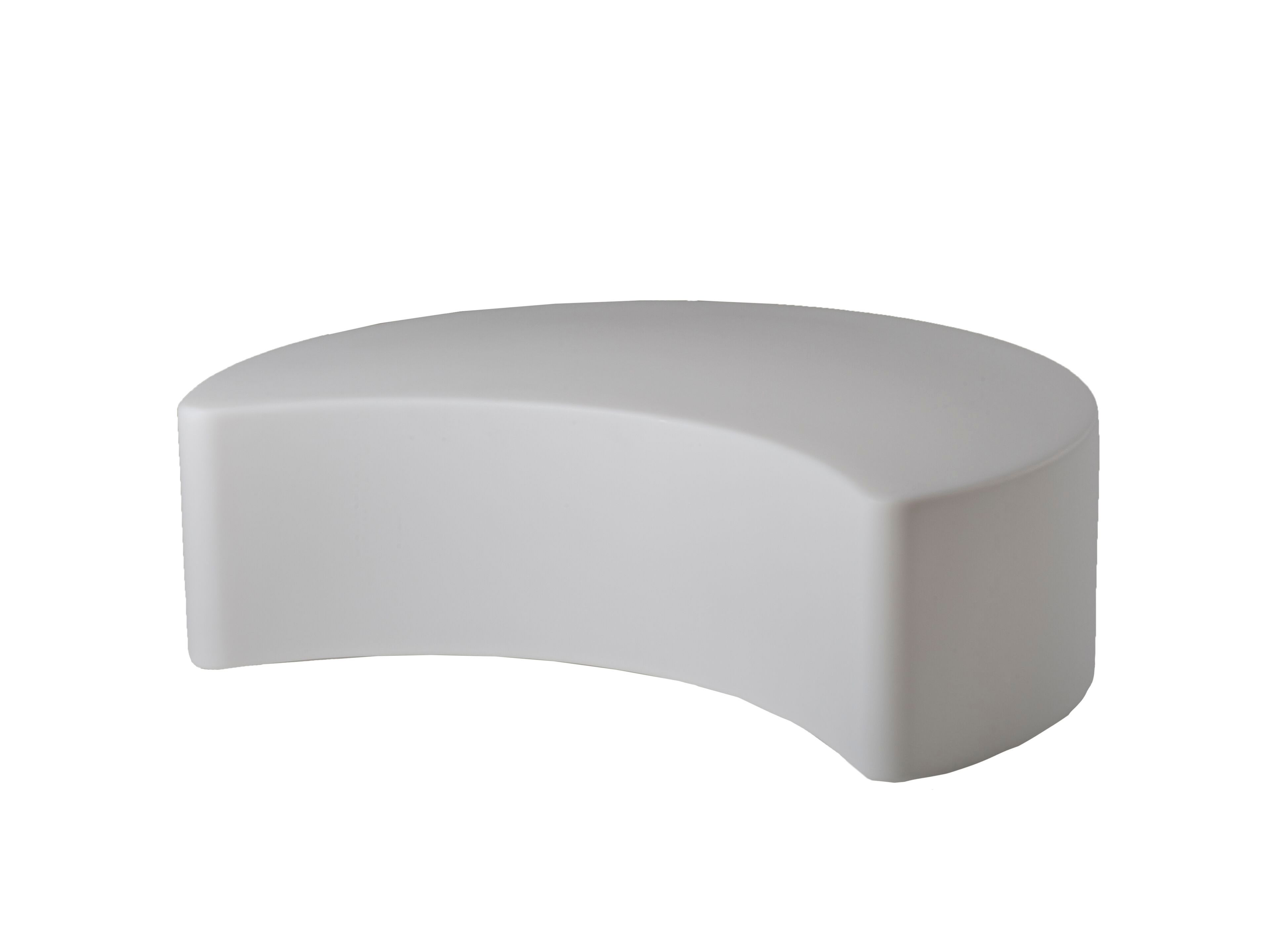 Светящаяся садовая скамейка из полиэтилена SLIDE MOON ARCH-00153334