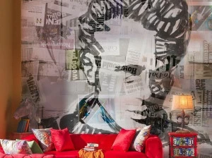 Tecnografica Обои в стиле поп-арт из стекловолокна с тиснением Collezioni d'arte 62897