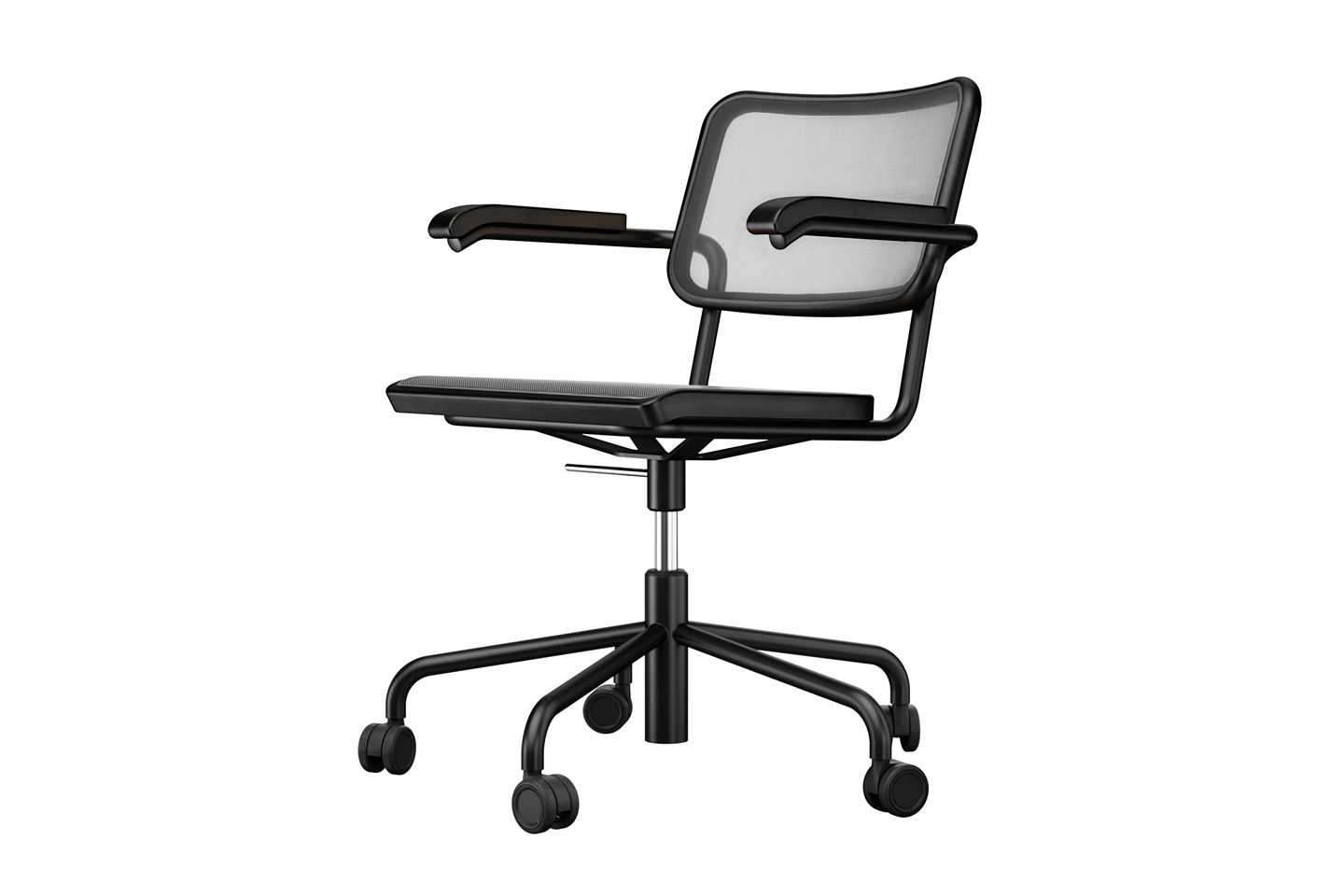 Плетеное вращающееся кресло с колесами THONET S 32 / S 64 ARCH-00027758 - Вид №10