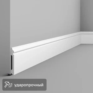 Плинтус потолочный Inspire белый ударопрочный 15x120x2000 мм 89365378