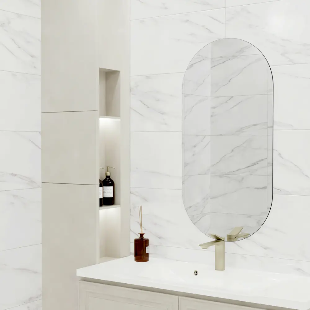 Керамическая плитка Нефрит-керамика Armand Pro белая глянцевая 30x60 см 89401970 STLM-1562907