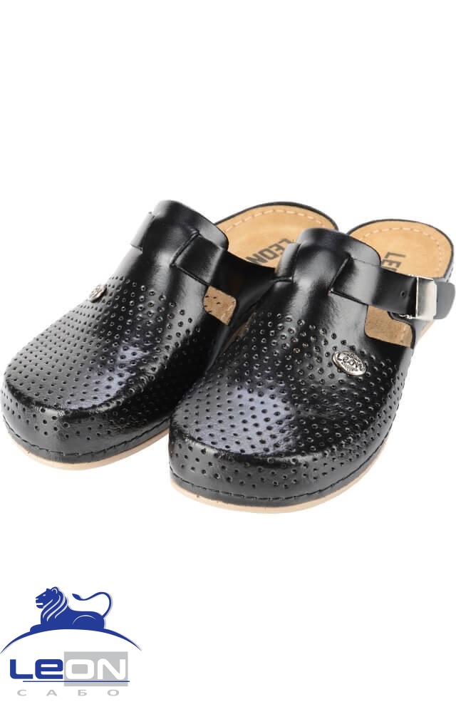 61973 Сабо  женские черные LEON  Медицинская обувь  размер 38 