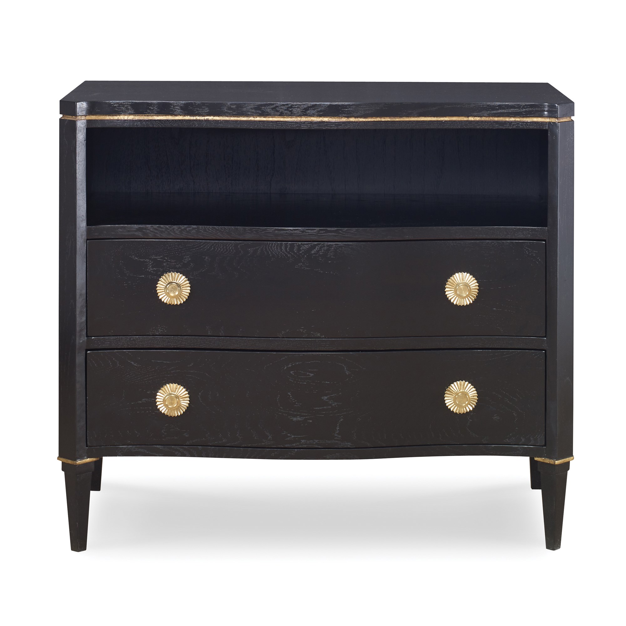 Тумбочка 17584-830-019 Stella Chest - Jet Black w/ Gold Stripe Ambella  - Вид №2