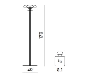 Алюминиевая напольная вешалка Kartell ALTA TENSIONE ARCH-00111291 - Вид №8